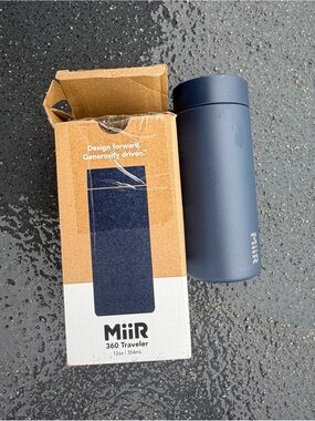 MiiR 360 Traveler 12oz Insulated Tumbler Double-Wall Stainless Steel, Tidal Blue